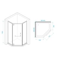Душевой уголок RGW HO-084 350608499-21 90x90 (хром/матовое-сатинат стекло) - Превью изображения №5 — Интернет-магазин ПроЗаказ