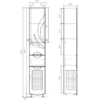  Volna Шкаф-пенал Adel 35 c корзиной - Превью изображения №7 — Интернет-магазин ПроЗаказ