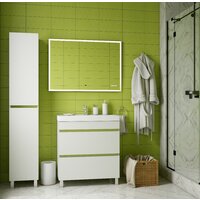  Briz Зеркало Элен классик 100*70 с подсветкой и часами - Превью изображения №3 — Интернет-магазин ПроЗаказ