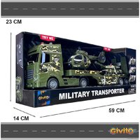 Автовоз Givito Милитари. Военный транспортер G235-479 - Превью изображения №4 — Интернет-магазин ПроЗаказ