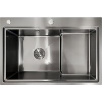 Кухонная мойка Stellar S6550NB-TU-L (нано черный, с доской) - Превью изображения №6 — Интернет-магазин ПроЗаказ