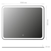  Onika Зеркало Магна 100 Led 210018 - Превью изображения №2 — Интернет-магазин ПроЗаказ