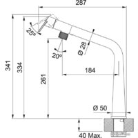 Смеситель Franke Icon 115.0625.187 (черный матовый) - Превью изображения №3 — Интернет-магазин ПроЗаказ