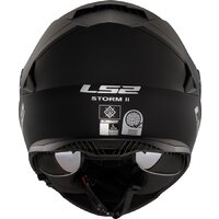Мотошлем LS2 FF800 Storm II Solid (XXL, матовый черный) - Превью изображения №20 — Интернет-магазин ПроЗаказ