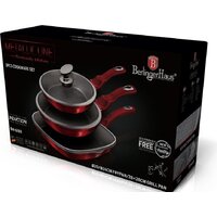 Набор сковород Berlinger Haus Burgundy Metallic Line BH-6189 - Превью изображения №4 — Интернет-магазин ПроЗаказ