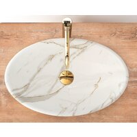 Умывальник Rea Pamela Shiny Aiax Marmur REA-U9685 (мрамор) - Превью изображения №4 — Интернет-магазин ПроЗаказ