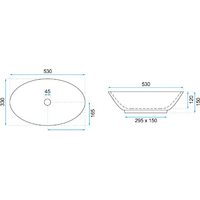 Умывальник Rea Pamela Shiny Aiax Marmur REA-U9685 (мрамор) - Превью изображения №6 — Интернет-магазин ПроЗаказ
