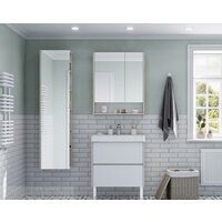  Акватон Шкаф с зеркалом Сканди 70 1A252202SDZ90 (белый/дуб рустикальный) - Превью изображения №2 — Интернет-магазин ПроЗаказ