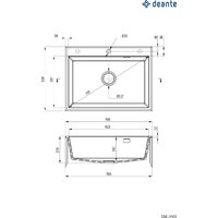 Кухонная мойка Deante ZQE_T103 - Превью изображения №2 — Интернет-магазин ПроЗаказ