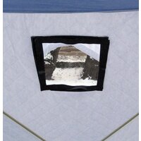 Палатка для зимней рыбалки Следопыт КУБ 3 Эконом (белый/синий) - Превью изображения №6 — Интернет-магазин ПроЗаказ