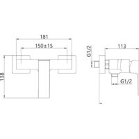Смеситель Invena Paros BN-09-001 - Превью изображения №2 — Интернет-магазин ПроЗаказ