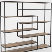 Hype Mebel Зиг-Заг 170x150 (черный/дуб галифакс натуральный)