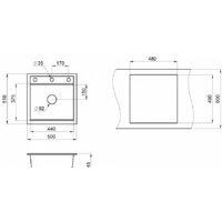 Кухонная мойка Granula KS-5002 (шварц) - Превью изображения №4 — Интернет-магазин ПроЗаказ