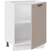 Шкаф напольный Трия Лорас 1Н6 с одной дверью (белый/холст латте) - Превью изображения №2 — Интернет-магазин ПроЗаказ