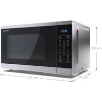Микроволновая печь Sharp YC-MS252AE-S - Превью изображения №5 — Интернет-магазин ПроЗаказ