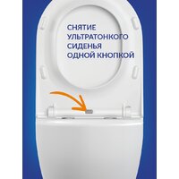 Унитаз подвесной Cersanit Brasko Smart Clean On DPL EO Slim LP 64824 - Превью изображения №7 — Интернет-магазин ПроЗаказ