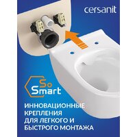 Унитаз подвесной Cersanit Brasko Smart Clean On DPL EO Slim LP 64824 - Превью изображения №9 — Интернет-магазин ПроЗаказ