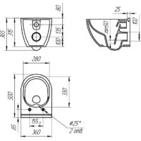 Унитаз подвесной Cersanit Brasko Smart Clean On DPL EO Slim LP 64824 - Превью изображения №14 — Интернет-магазин ПроЗаказ