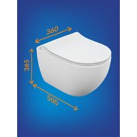 Унитаз подвесной Cersanit Brasko Smart Clean On DPL EO Slim LP 64824 - Превью изображения №13 — Интернет-магазин ПроЗаказ