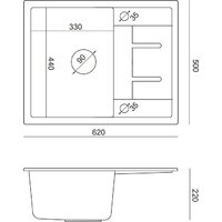 Кухонная мойка Quadron HB8210U5-G1_P2O - Превью изображения №6 — Интернет-магазин ПроЗаказ