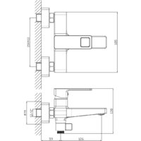 Смеситель Lauter Cascade 21СК6615BS - Превью изображения №2 — Интернет-магазин ПроЗаказ