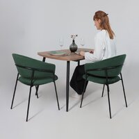 Стул с подлокотниками Алвест AV 433 (изумрудный бархат H-30/черный) - Превью изображения №3 — Интернет-магазин ПроЗаказ