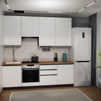 Готовая кухня ВерсоМебель Эко Премиум 2.4 (белый фасадный/ст. дуб вотан) - Превью изображения №7 — Интернет-магазин ПроЗаказ