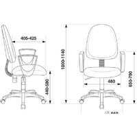 Офисное кресло Бюрократ CH-1300N/3C1 (серый) - Превью изображения №5 — Интернет-магазин ПроЗаказ