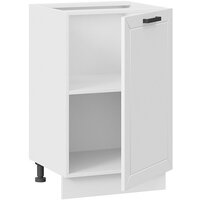 Шкаф напольный Трия Лорас 1Н5 (белый/холст белый) - Превью изображения №2 — Интернет-магазин ПроЗаказ