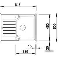 Кухонная мойка Blanco Zia 40 S (серый беж) [517411] - Превью изображения №2 — Интернет-магазин ПроЗаказ