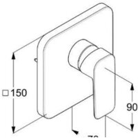 Смеситель без скрытого механизма Kludi Pure & Style 404200575 - Превью изображения №2 — Интернет-магазин ПроЗаказ