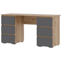 Стендмебель Хелен ПС-02 (серый графит/дуб крафт золотой)