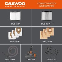 Пылесос Daewoo Power DAVC 2000 Home - Превью изображения №15 — Интернет-магазин ПроЗаказ