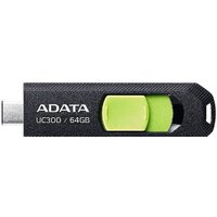 ADATA UC300 64GB (черный/зеленый)