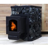 Свободностоящая печь-камин ComfortProm Чугун со стеклом 26 м3 - Превью изображения №7 — Интернет-магазин ПроЗаказ