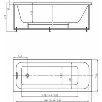 Ванна Aquatek Мия 175x70 - Превью изображения №2 — Интернет-магазин ПроЗаказ