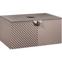  Runo Тумба под умывальник Runo Андорра 85 (подвесная, кашемир серый/дуб какао) - Превью изображения №2 — Интернет-магазин ПроЗаказ