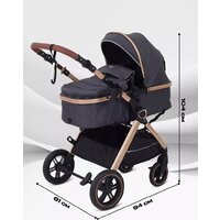 Универсальная коляска Rant Basic Roller Gold RA161 (2 в 1, grey) - Превью изображения №3 — Интернет-магазин ПроЗаказ
