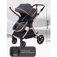 Универсальная коляска Rant Basic Roller Gold RA161 (2 в 1, grey) - Превью изображения №6 — Интернет-магазин ПроЗаказ