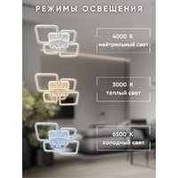 Припотолочная люстра Aitin Pro D18057B/5 (белый RGB) - Превью изображения №7 — Интернет-магазин ПроЗаказ