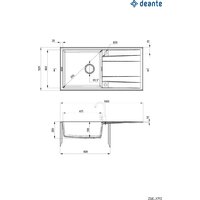 Кухонная мойка Deante ZQE_S713 - Превью изображения №2 — Интернет-магазин ПроЗаказ