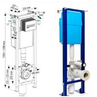 Инсталляция для унитаза SIAMP Bcu Ingenio с панелью Cut (хром глянец) - Превью изображения №14 — Интернет-магазин ПроЗаказ