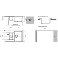 Кухонная мойка GranFest GF-Q775KL (иней) - Превью изображения №2 — Интернет-магазин ПроЗаказ