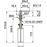 Дозатор для моющего средства Franke Comfort 119.0578.771 (нержавеющая сталь) - Превью изображения №2 — Интернет-магазин ПроЗаказ