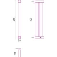 Полотенцесушитель Сунержа Хорда 4.0 600x166 30-0834-0600 - Превью изображения №3 — Интернет-магазин ПроЗаказ