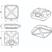 Бак ЭкоПром Rostok 200 л (с подогревом) - Превью изображения №2 — Интернет-магазин ПроЗаказ