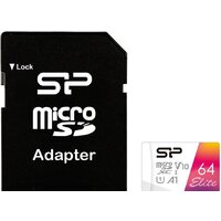 Карта памяти Silicon-Power Elite microSDXC SP064GBSTXBV1V20SP 64GB - Превью изображения №2 — Интернет-магазин ПроЗаказ