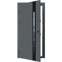 Металлическая дверь Guard Inox Black 2 96x205 (левая, Ral 7016/экосатин белый) - Превью изображения №2 — Интернет-магазин ПроЗаказ