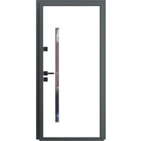 Металлическая дверь Guard Inox Black 2 96x205 (левая, Ral 7016/экосатин белый) - Превью изображения №3 — Интернет-магазин ПроЗаказ