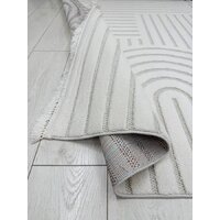 Ковер для жилой комнаты Radjab Carpet Поло Прямоугольник PL 255 12571RK (2.4x3.4, Cream) - Превью изображения №7 — Интернет-магазин ПроЗаказ
